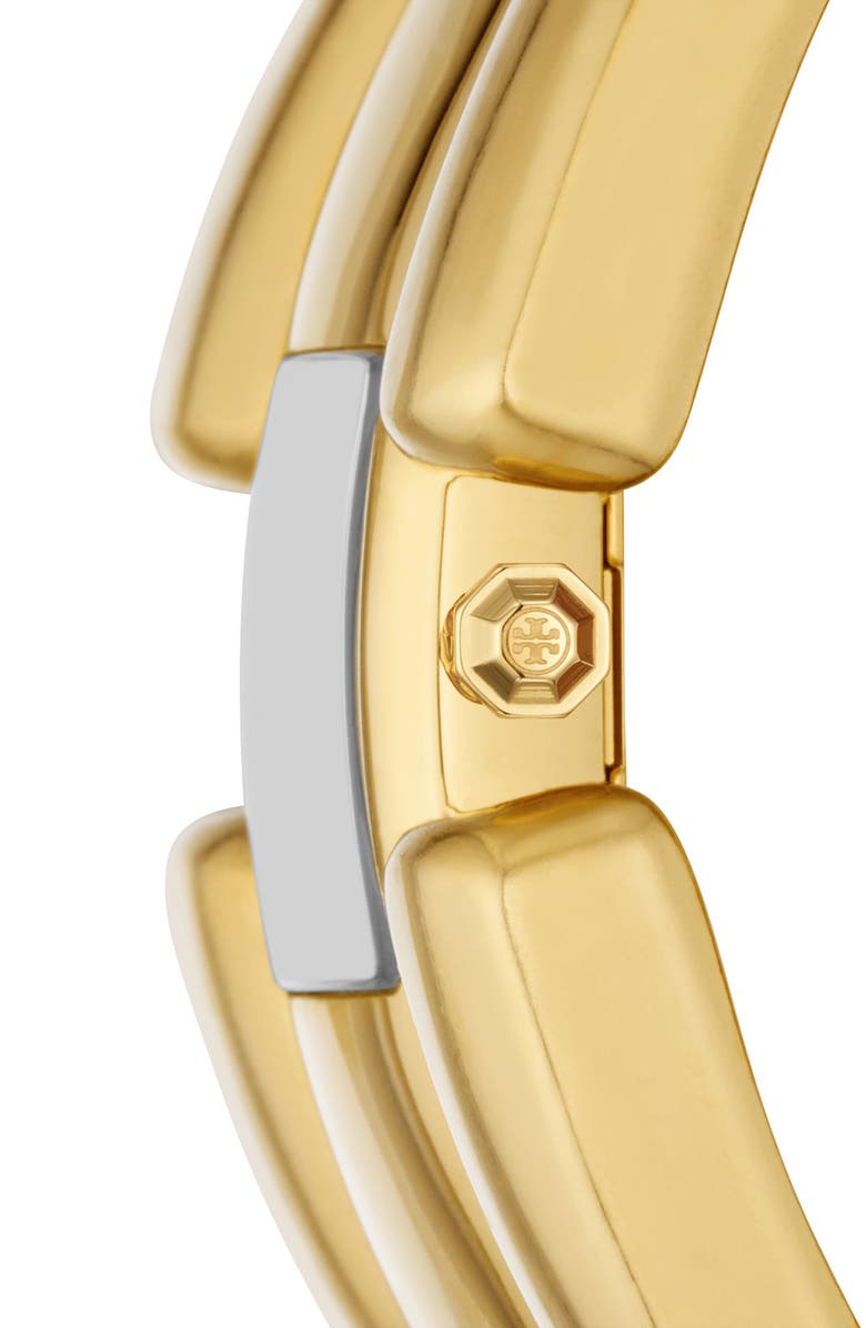 Tory Burch The Puzzle Cuff Bracelet Watch, 15mm x 19mm, Alternate, color,
