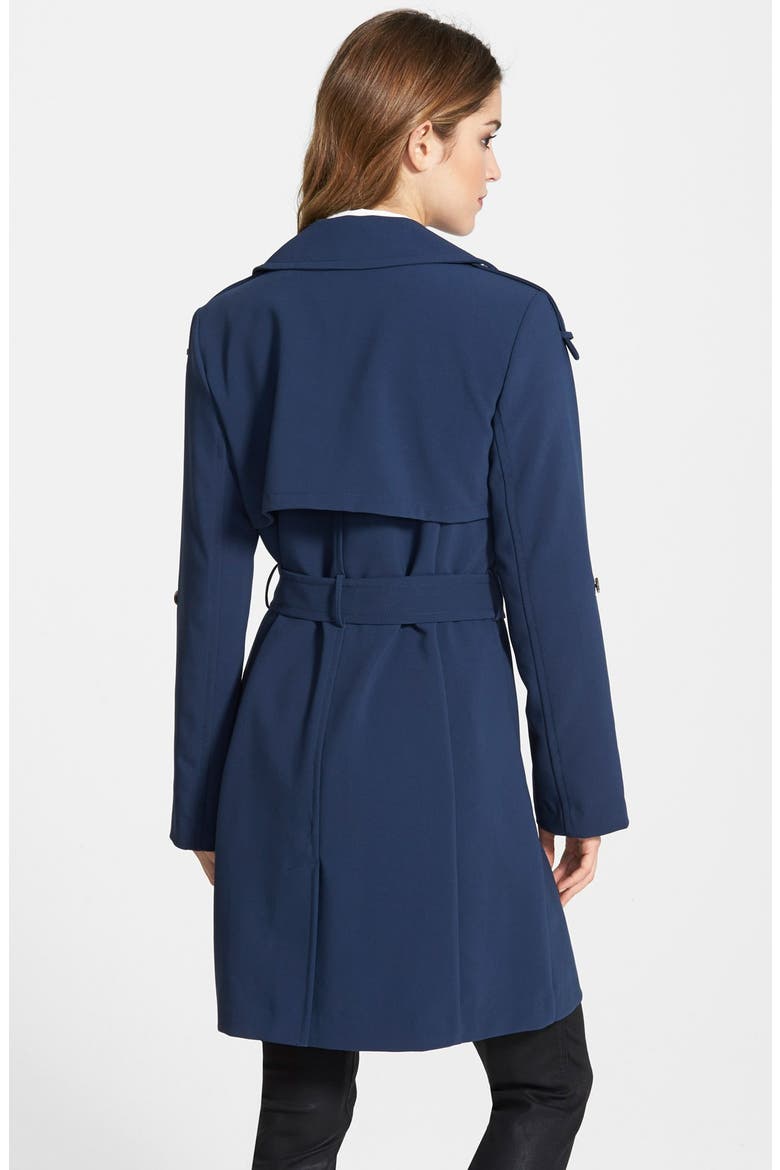 Roll Sleeve Wrap Trench Coat, Alternate, color, ARBOUR