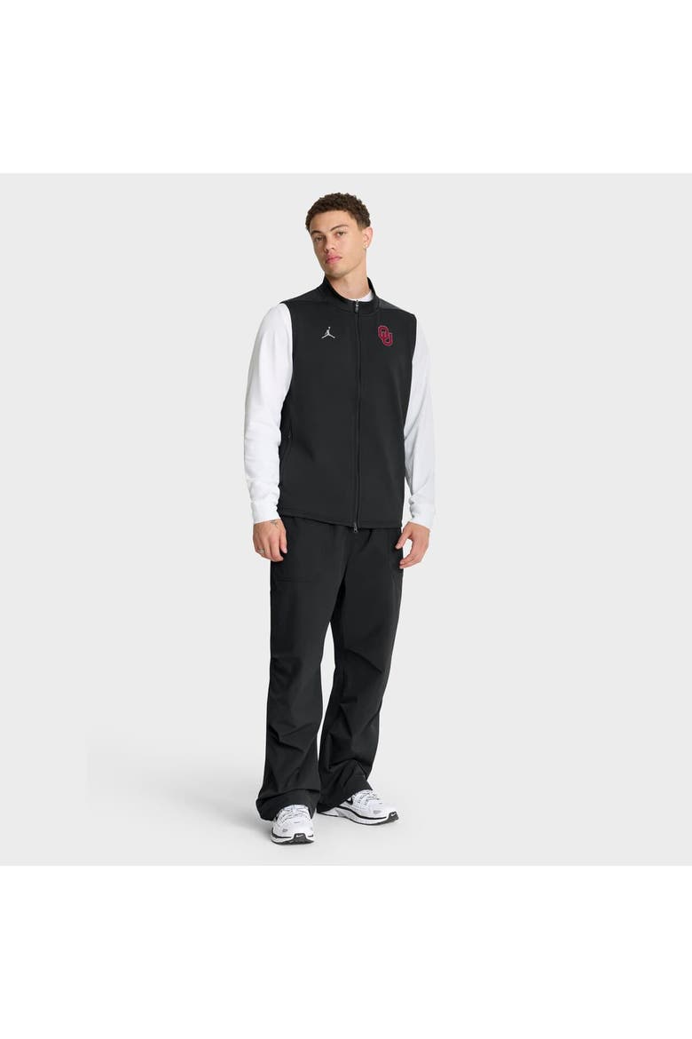 Men's Jordan Brand Black Oklahoma Sooners Primetime Victory Performance Full-Zip Vest, Alternate, color, Black