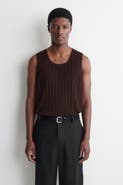 COS Ribbed-knit Cotton Tank Top