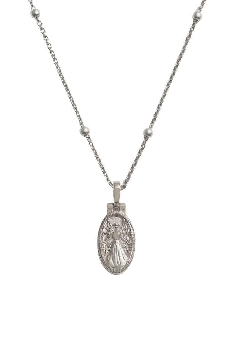 Awe Inspired Aurora Pendant Necklace, Main, color, 925 Sterling Silver