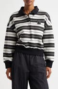 Bella Doña Stripe Long Sleeve Rugby Polo