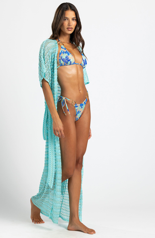 Beach Bunny Swimwear Camden Maxi Kaftan In Blue