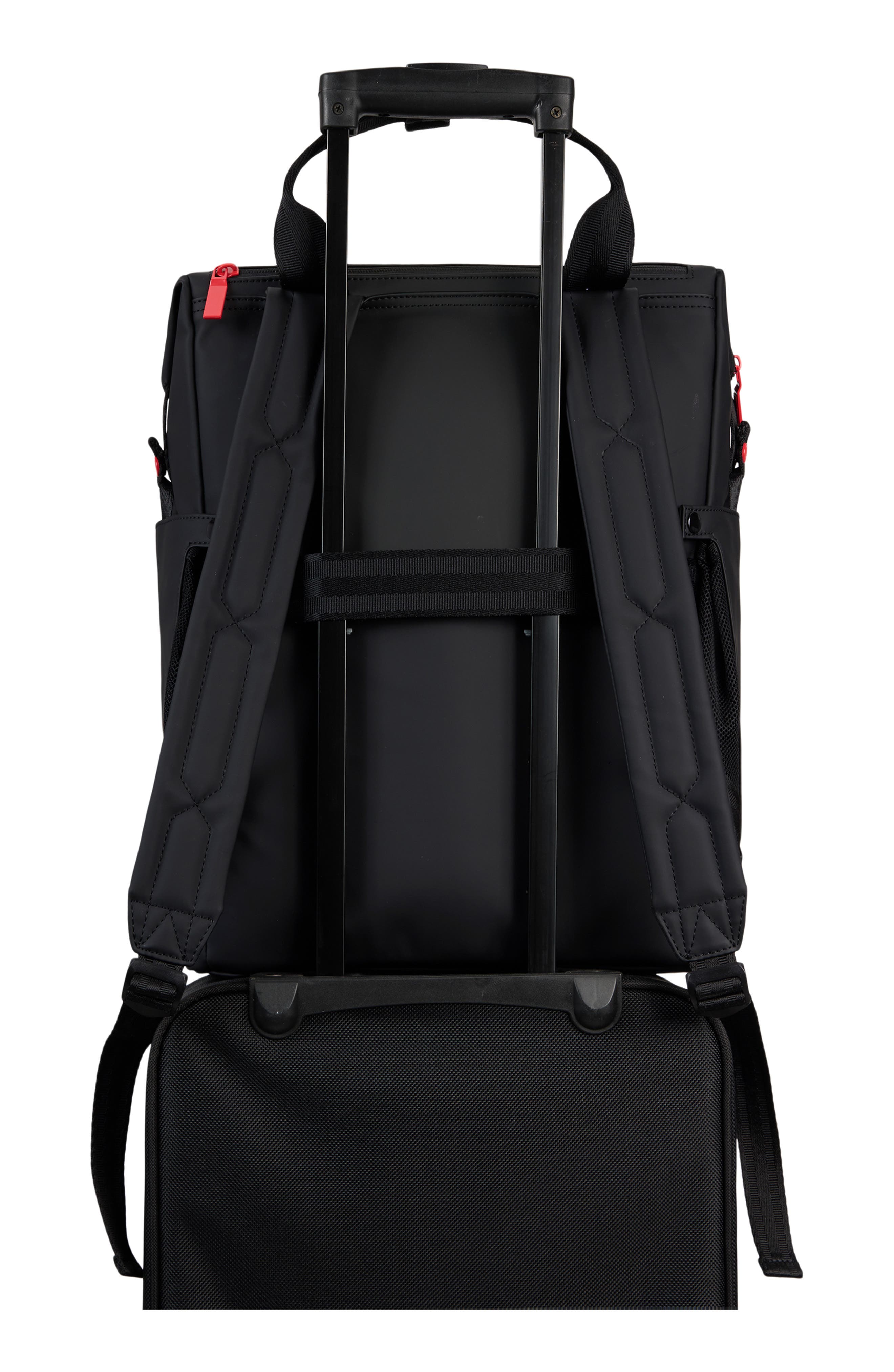 Hunter Urban PU Backpack, Alternate, color, Black