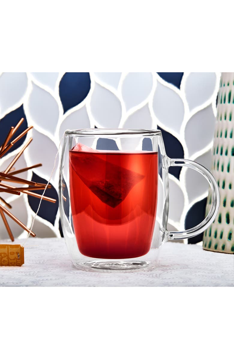 JoyJolt Aroma Double Wall Insulated Glasses - Set of 4, Alternate, color, Clear