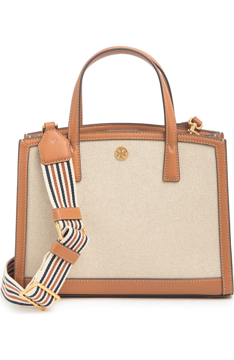 Tory Burch Small Walker Canvas Satchel, Main, color,