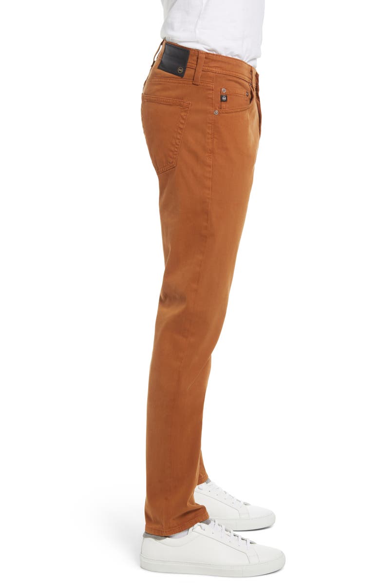 AG Tellis Slim Fit Sateen Pants, Alternate, color, Clay Stone