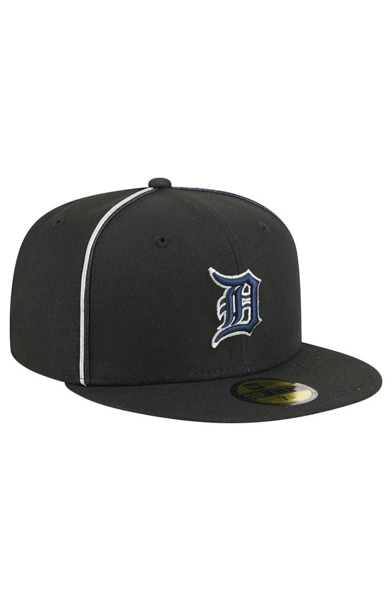 New Era Men's New Era Black Detroit Tigers Soutache 59FIFTY Fitted Hat, Alternate, color, Black