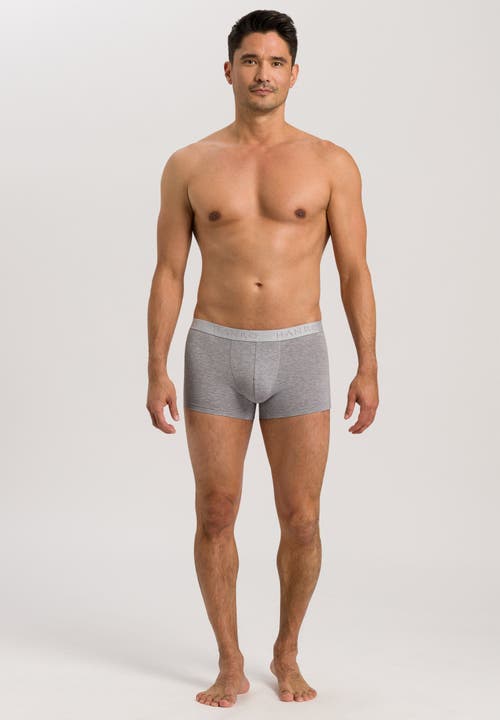 Hanro Cotton Essentials Boxer Brief 2pk In Light Melange
