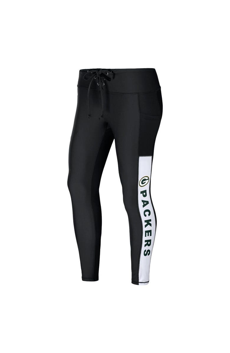 WEAR by Erin Andrews Women's WEAR by Erin Andrews Black Green Bay Packers Leggings, Alternate, color, 