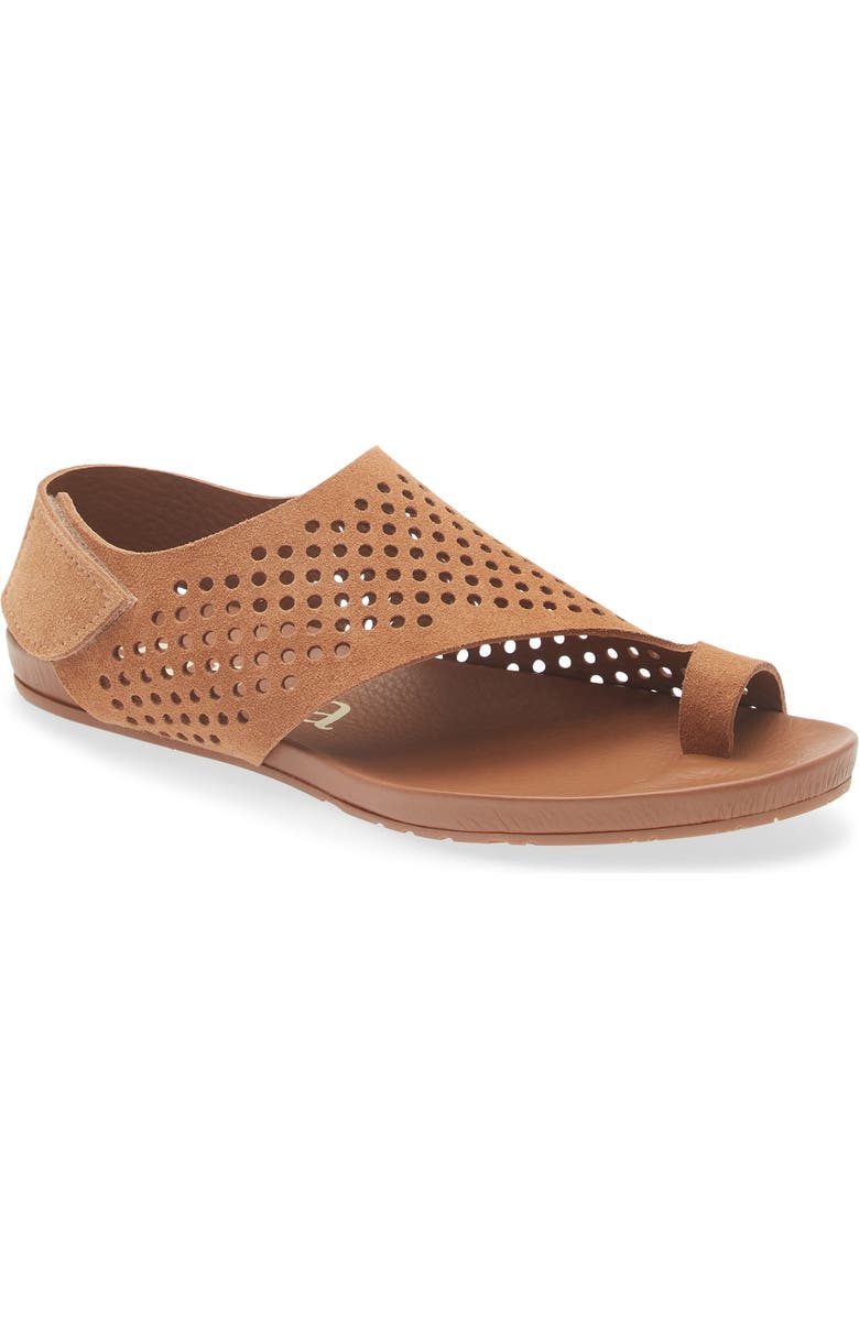 Pedro Garcia <p>Valisa Leather Slide Sandal (Women) </p>, Main, color, Adobe Castoro