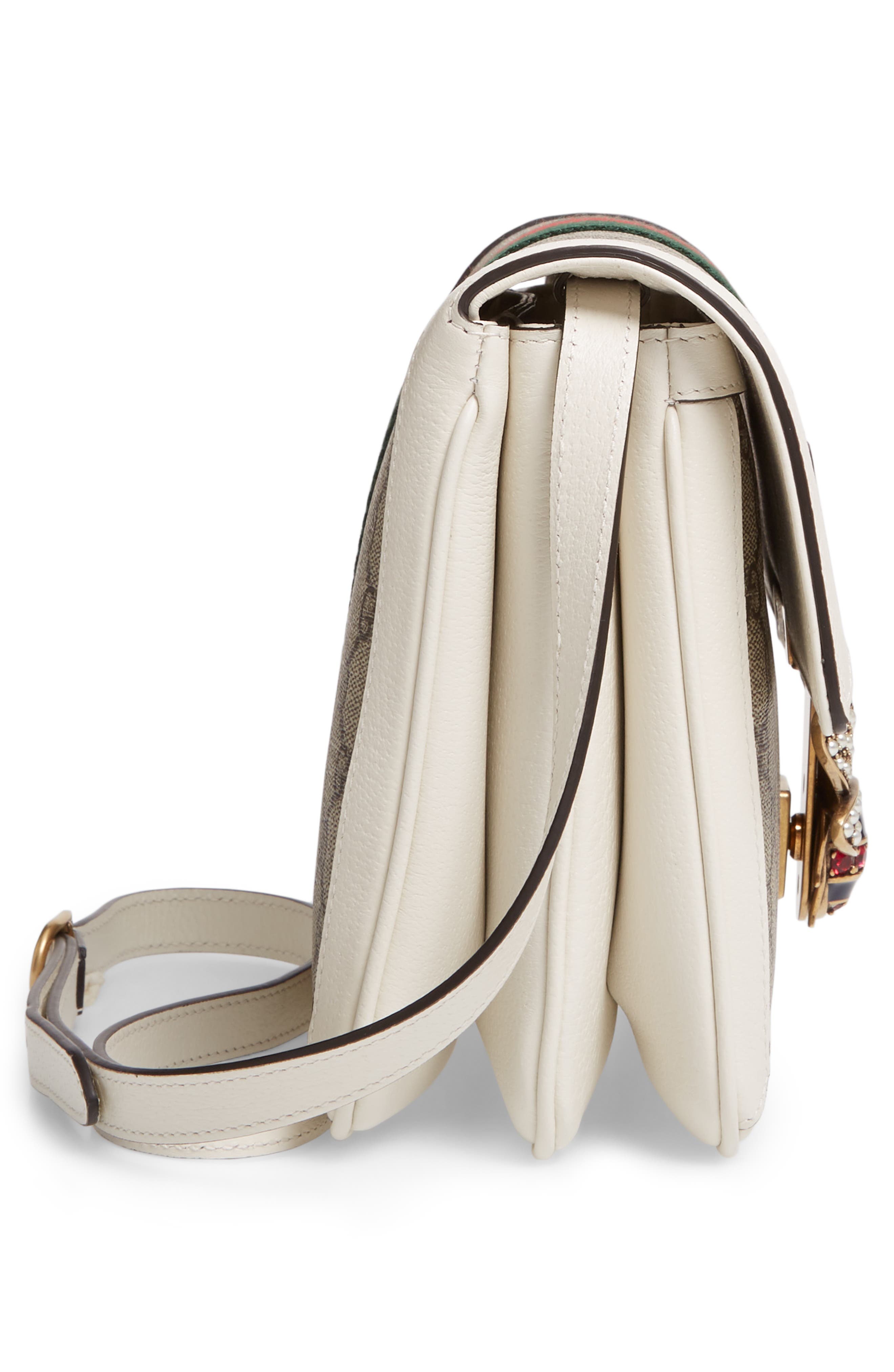 Queen Margaret GG Supreme Small Crossbody Bag, Alternate, color, BEIGE EBONY/ MYSTIC WHITE