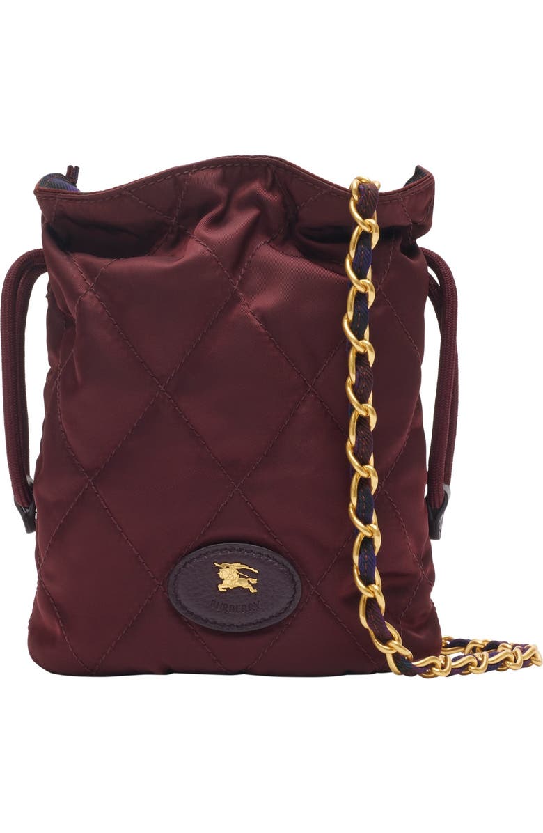 Burberry Reversible Horseshoe Chain Pouch, Main, color, Sash Purple