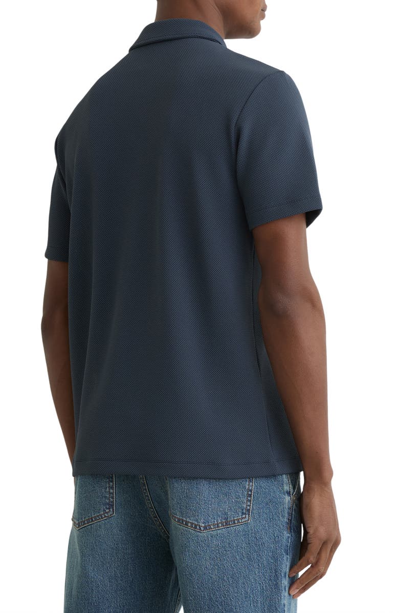 Reiss Forno Textured Quarter Zip Polo, Alternate, color, 