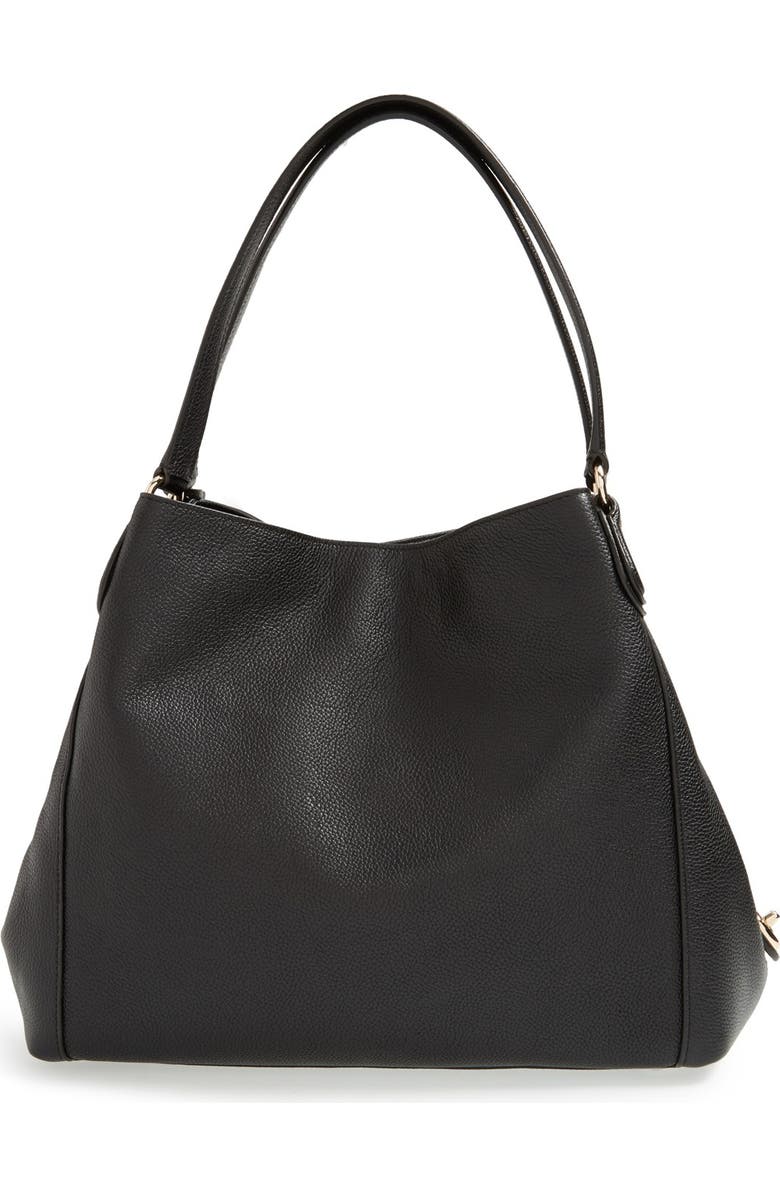 COACH 'Edie' Pebbled Leather Shoulder Bag, Alternate, color,