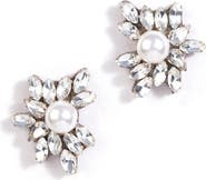 Deepa Gurnani Sahana Imitation Pearl Stud Earrings