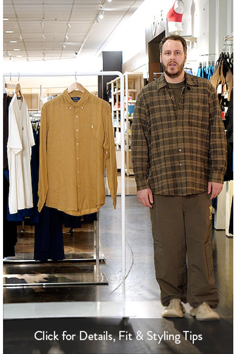 Classic Fit Linen Button-Down Shirt video