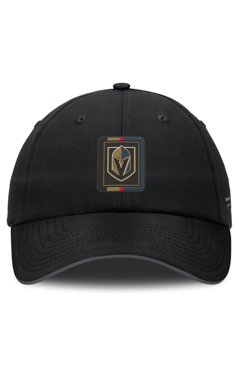 FANATICS Men's Fanatics Gray/Black Vegas Golden Knights Authentic Pro Ripstop Adjustable Hat, Alternate, color, Black