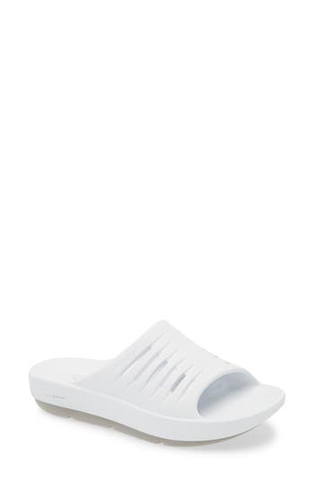 Skechers Go Recover Refresh Slide Sandal In White