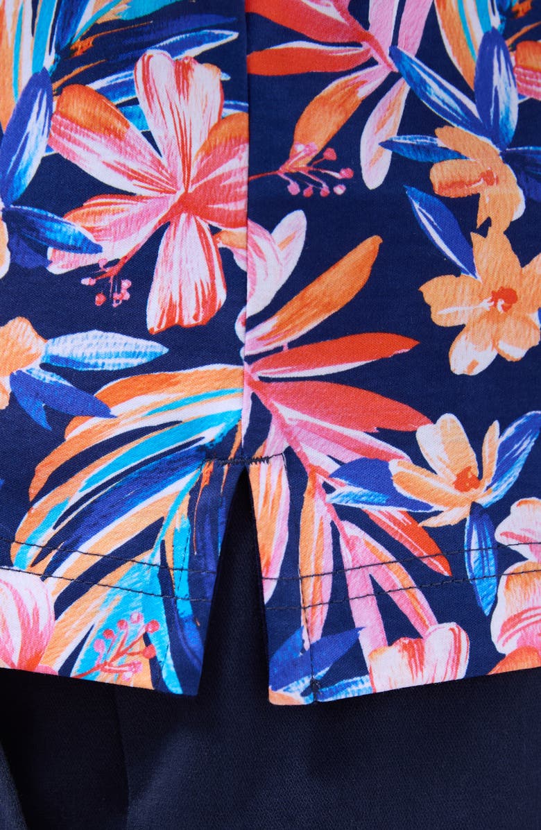 Bugatchi Hendrix Digital Floral Print Pima Cotton Polo, Alternate, color, 