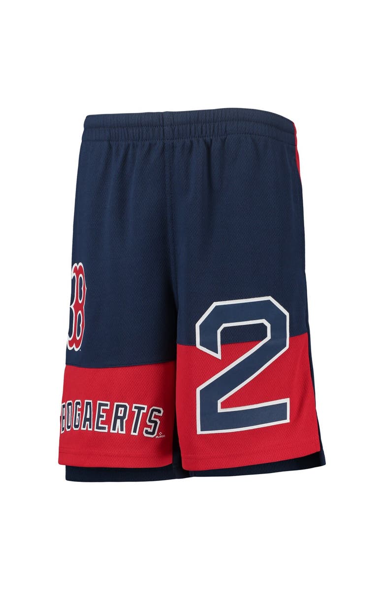 Outerstuff Youth Xander Bogaerts Navy Boston Red Sox Pandemonium Name & Number Shorts, Alternate, color,