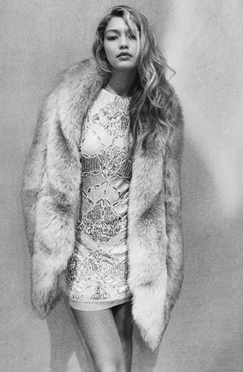 Topshop 'Gigi' Embellished Body-Con Dress, Alternate, color, 