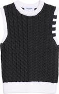 Thom Browne Aran Cable Merino Wool Shell Top