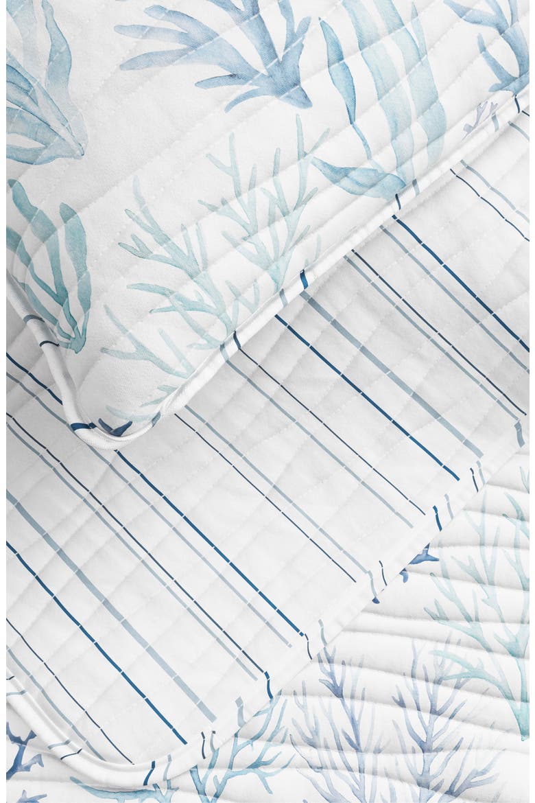 Navy Nautical Quilt Set, Alternate, color, WATERCOLOR CORAL