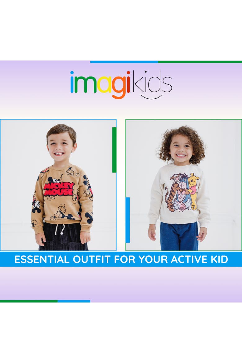 Mickey Mouse 2-Piece Sweatshirt and Pants Set, Alternate, color, Tan Mickey Mouse