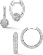 GLAZE JEWELRY Set of 2 Hoop Earrings