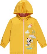 Disney Minnie Mouse Girls' Hooded Zip-up Rain Jacket (toddler & Little Kid)