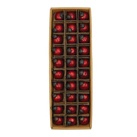 30-Piece Mercury Glass Ball Ornament Set