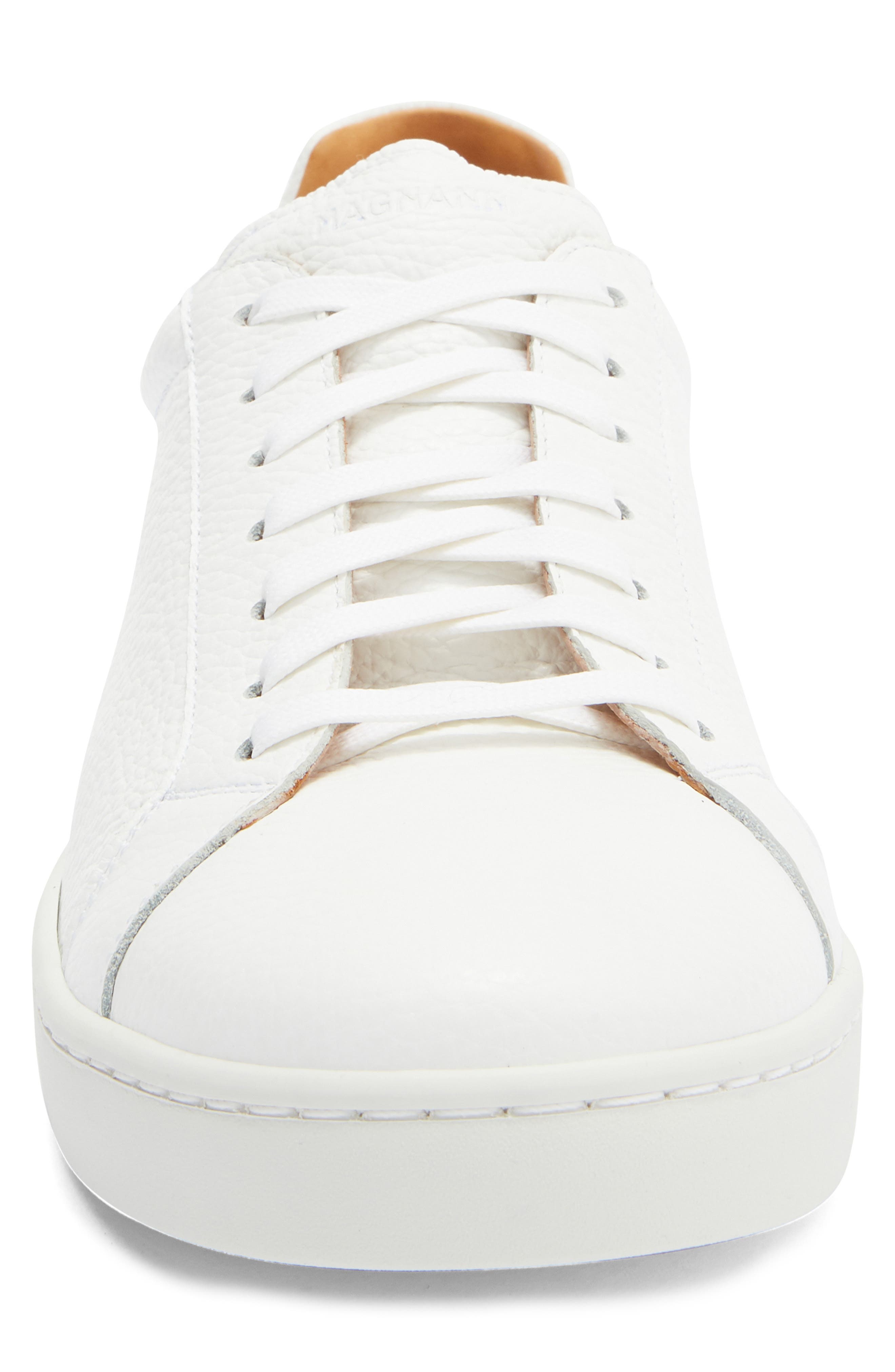 Magnanni Elonso Low Top Sneaker, Alternate, color, White Pebble