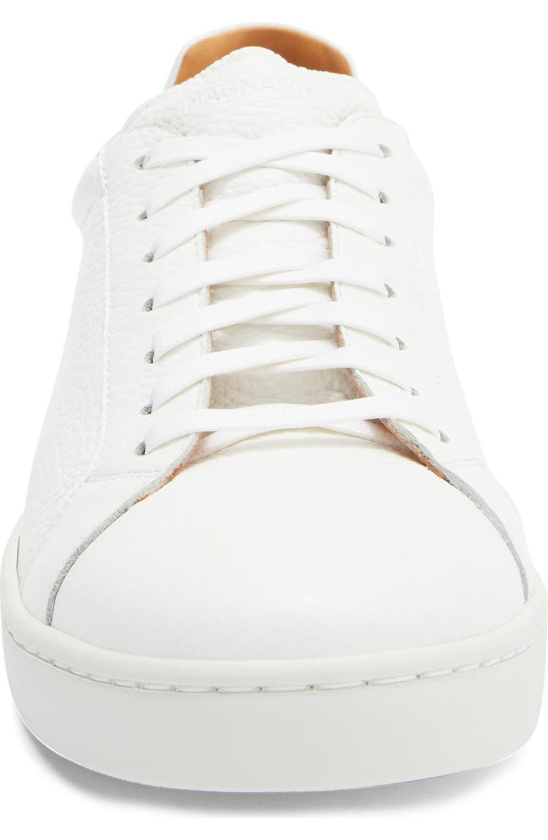 Magnanni Elonso Low Top Sneaker, Alternate, color, White Pebble