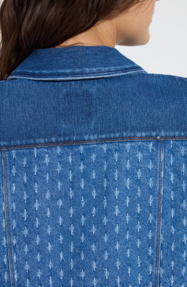 Lysse Thea Crop Short Sleeve Denim Jacket, Alternate, color, 