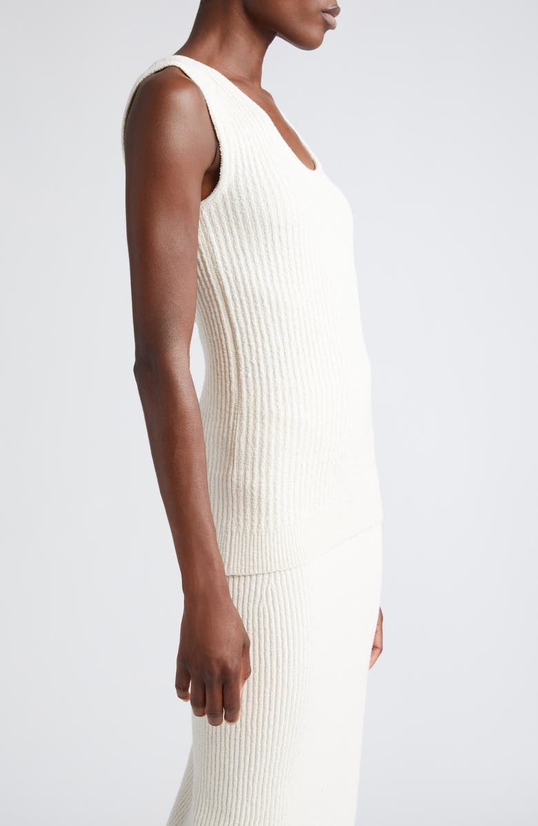 TOTEME Bouclé Rib Sweater Tank, Alternate, color, 