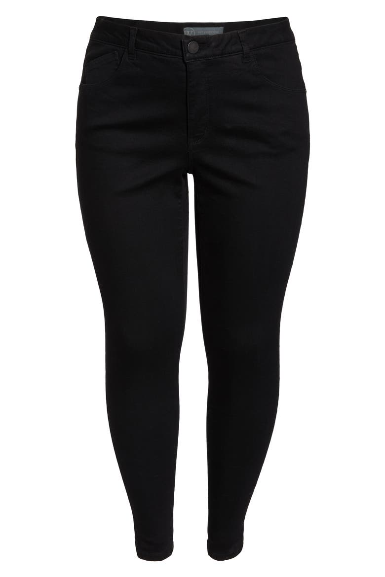 30/11 Ab-Solution High Waist Skinny Jeans (Nordstrom Exclusive), Alternate, color, BLACK