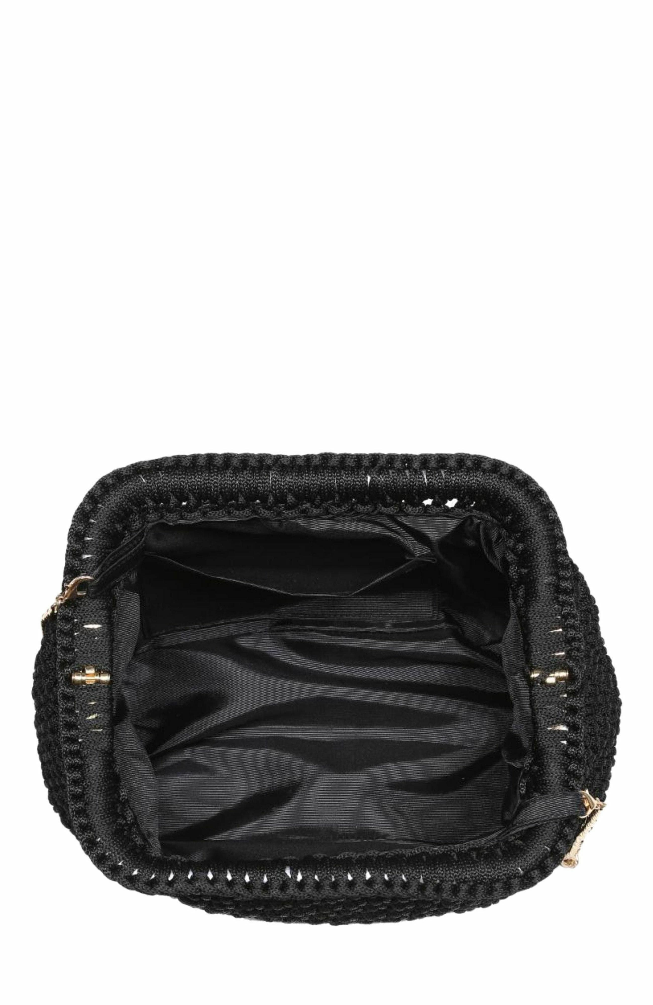 MODA LUXE Anastasia Clutch, Alternate, color, Black