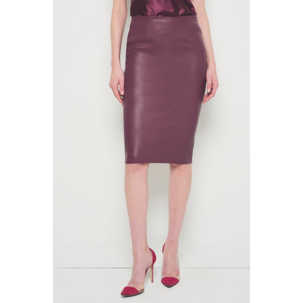As By Df Claude Stretch Leather Skirt