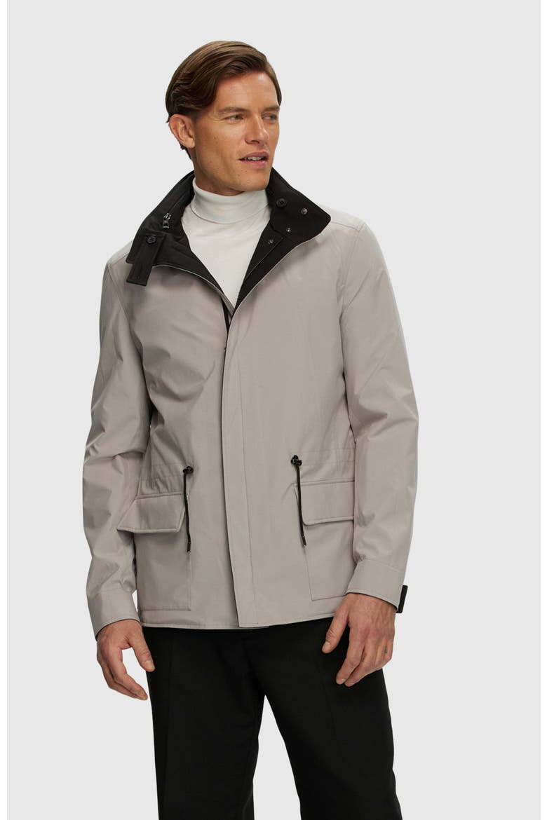 Lightweight Reversible Jacket, Alternate, color, BLACK/LIGHT BEIGE