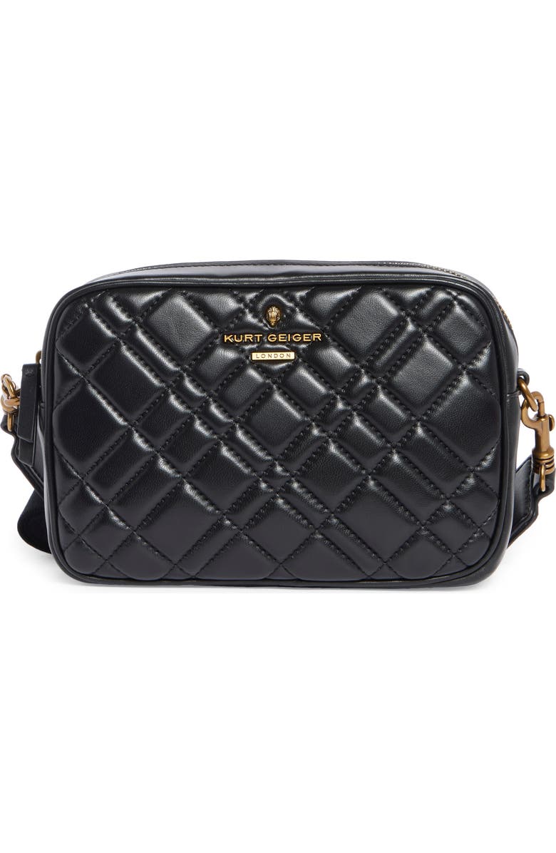 Kurt Geiger London Large Brixton Camera Crossbody Bag, Main, color, Black