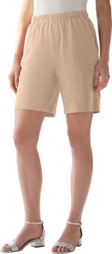 Roaman's Plus Size Soft Knit Pull-On Short
