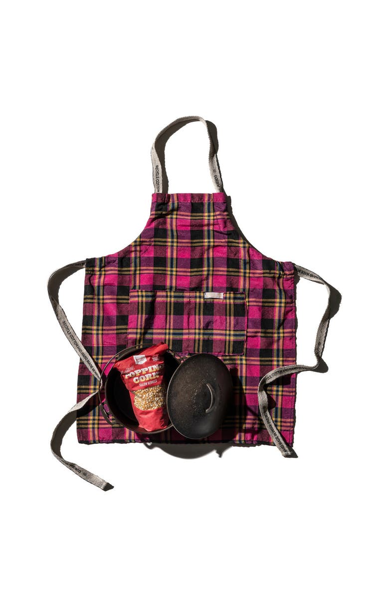 Recycle Cotton Check Apron