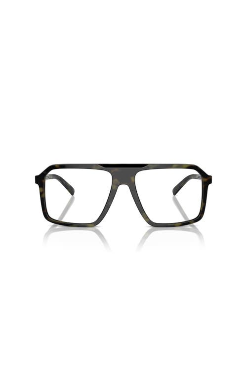Michael Kors 57mm Square Optical Glasses In Green