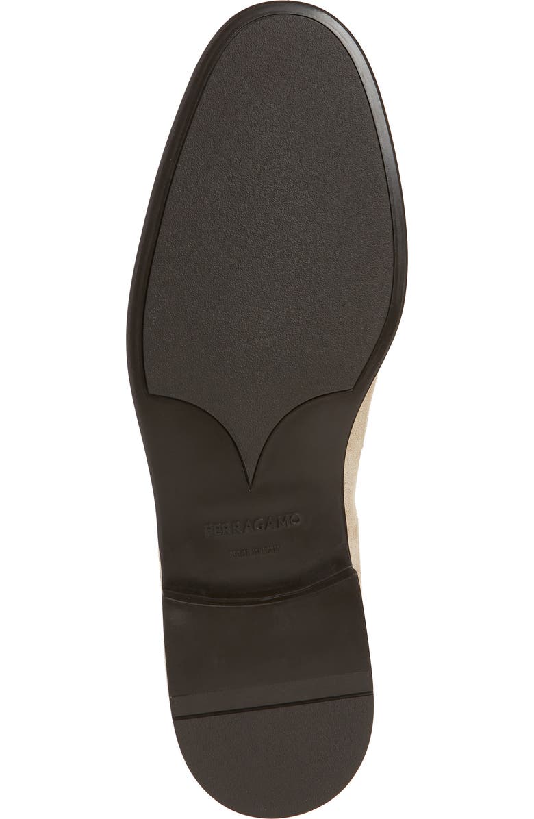 FERRAGAMO Foster Bit Suede Loafer, Alternate, color, Beige