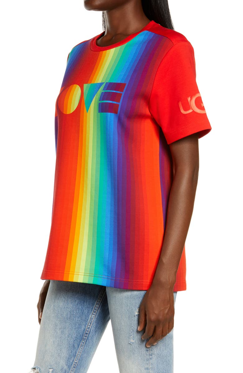UGG<sup>®</sup> UGG Pride Logo Graphic Tee, Alternate, color,