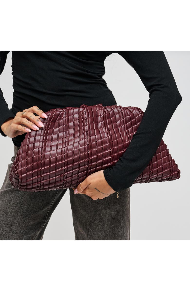 URBAN EXPRESSIONS HANDBAGS Veronica Clutch, Alternate, color, Wine