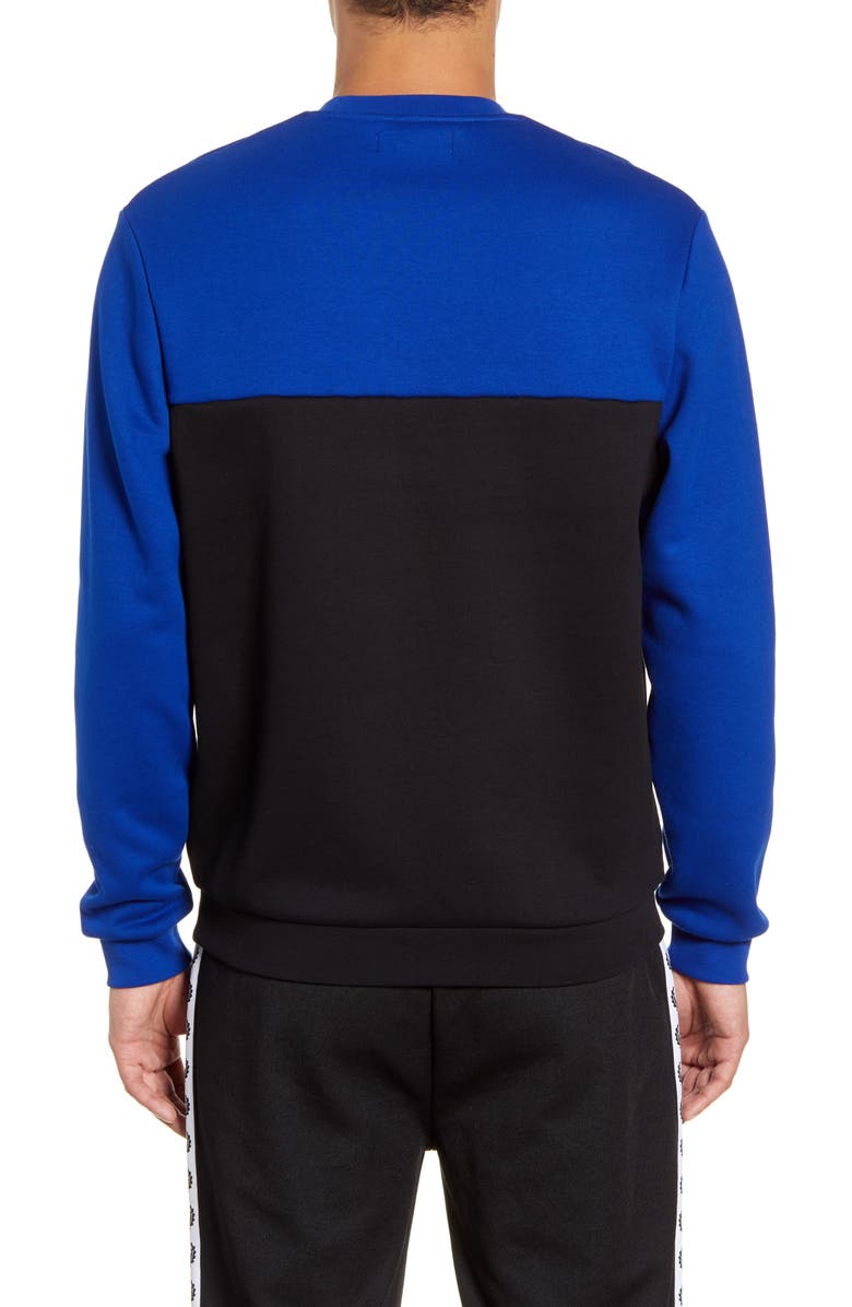 Fred Perry Colorblock Embroidered Crewneck Sweatshirt, Alternate, color,
