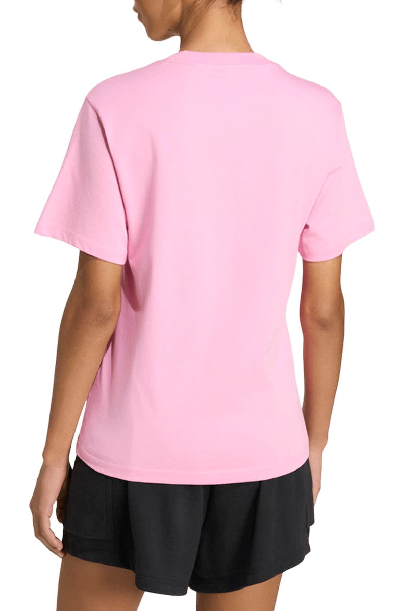 adidas 3-Bar Cotton T-Shirt, Alternate, color, St Tropic Bloom/ White