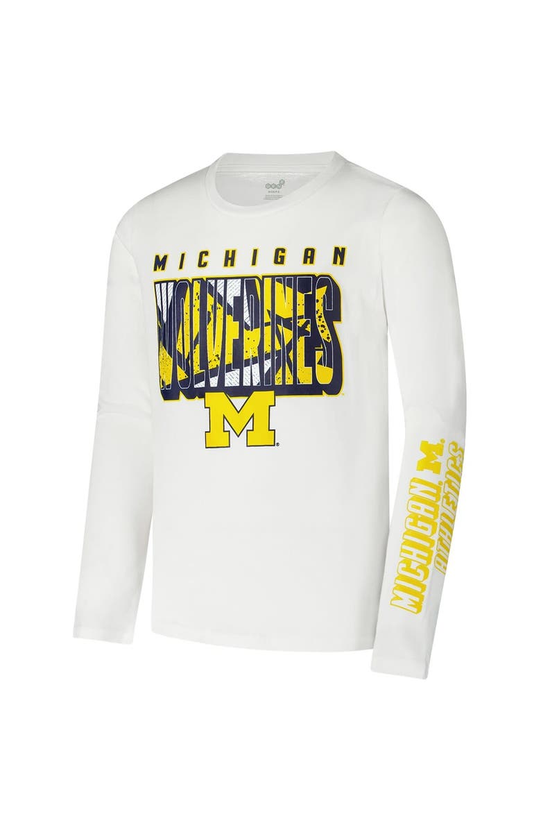 Outerstuff Youth Michigan Wolverines In the Mix T-Shirt Combo Set, Alternate, color, Maize
